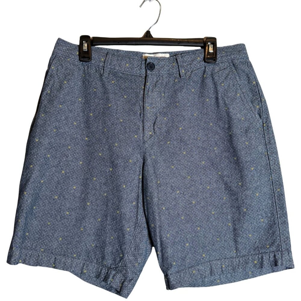 Original Penguin Polka Dot Chino Shorts Men's 32 Blue Preppy Golf Outdoor 8.5"